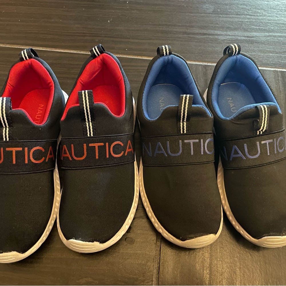 Two Pairs of Boys Nautica Sneakers